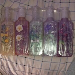 Hand & Body Wash Set - Lavender, Green, Pink, Purple, Yellow